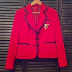 Very cute red Gucci style red blazer